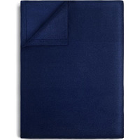 Lirex Flat Sheet, Twin Size Extra Soft Brushed Microfiber Flat Sheet, Machine Washable Wrinkle Free Breathable (Navy Blue, Twin)