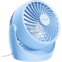 Gaiatop Air Circulator Fan, Portable Desk Fan Table Fan Dorm Fan, 5-Inch Small Fan 3 Speed With 360 Adjustable Tilt Energy-Saving Quiet Fan For Home, Office, Bedside, Bedroom, Bathroom