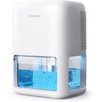 Breezome 60 Oz Dehumidifiers For Home, Dual-Semiconductor Quiet Dehumidifier With Timer Sleep Mode Auto-Off 7 Colors Light Portable Small Dehumidifiers For Bathroom, Cloakroom, Rv