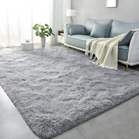 Lascpt Super Soft Shag Area Rug For Living Room, 6X9 Ft Grey Rug For Girls Bedroom, Modern Plush Throw Rug For Kids Room, Fuzzy Floor Carpet For Indoor Dorms Office Nursery Women Home Decor