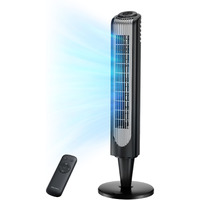 Pelonis 36-Inch Tower Fan For Bedroom - Oscillating Tower Fan With Remote Control - Indoor Quiet Fan With 3 Speeds, 4 Modes And 15-Hour Timer - Etl Certified