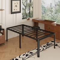 Yicensen 22 Inch High Twin Xl Bed Frames With Rounded Corner Legs, Heavy Duty Xl Twin Metal Platform Bed Frame No Box Spring Needed, Easy Assembly, Noise Free, Black