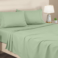 Utopia Bedding Queen Sheet Set - Brushed Microfiber - Soft Bed Sheets For Queen Size Bed Set - Luxury Bedding Sheets With Fitted Sheet, Flat Sheet & 2 Pillow Cases - Deep Pocket (Sage)