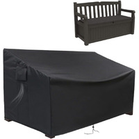 Guisong Outdoor Storage Bench Cover, Protective Cover For Keter Bench Deck Box 70 Gallon, Waterproof Cover For Patio Bench/Seating Storage Cabinet