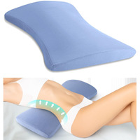 Lumbar Support Pillow For Bed Relief Back Pain: Lower Back Pillow For Sleeping - Memory Foam Waist Pillow - Back Wedge Bolster Pillow For Side, Back&Stomach Sleepers - Bed Rest Pillow For Car, Sofa