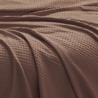 David's Home Ultra Soft Waffle Weave Blanket Queen Size, Lightweight Breathable Durable Skin-Friendly Throw For All Season, Elegant Layering For Home Decor, Couch Bed Sofa Travel,Cocoa Brown,90"" X 90""