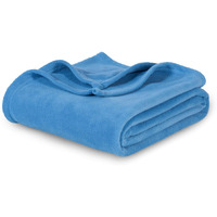 Berkshire Blanket Microfleece Queen Size Bed Blanket Royal Blue,Lightweight Soft Breathable Plush Micro Fleece Blanket For Bed Couch Sofa,90X90 Inches