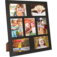 Mont Pleasant Picture Frame Collage 5X7 Photos Display - 7 Openings Photo Collage Picture Frame Wall Decor For Tabletop Stand And Wall Mounting Frames For Wedding Anniversary,Valentines Day