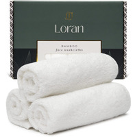 White Washcloths Set Of 6 Soft Facial Cloths 10    X 10    100% Viscose Derived From Bamboo Spa-Like Feel Silky Face Cloth For Skin Cleansing