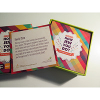 The Rohr Jewish Learning Institute How Jew You Do: Table Talk Cards, Conversation Starters, Icebreaker Game, And Host Gift-40 Question Cards