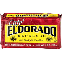 Eldorado Coffee Roasters Finely Ground Dark Roast Espresso - Caf   Eldorado Espresso - 9Oz Brick - Espresso Roast - Central And South America