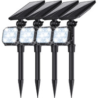 Jsot Solar Spot Lights Outdoor - 700 Lumen Solar Lights Outdoor Waterproof Solar Powered Spotlight Landscape Lighting Solar Halloween Light Solar Light For Garden Yard Tree (Cool Light 4 Pack)