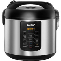 Comfee' Rice Cooker 10 Cup Uncooked/20 Cup Cooked , Rice Maker, Steamer, Saute, Steamer And Warmer, 5.2 Qt Large Capacity, Brown Rice, Quinoa And Oatmeal, 8 One-Touch Programs