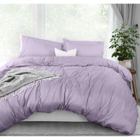 Utopia Bedding Duvet Cover Queen Size - 1 Duvet Cover With 2 Pillow Shams - 3 Pieces Bedding Duvet Cover With Zipper Closure - Soft Brushed Microfiber, 90 X 90 Inches (Queen, Lavender)