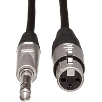 Hosa Hxs-003 Rean Xlr3F To 1/4"" Trs Pro Balanced Interconnect Cable, 3 Feet