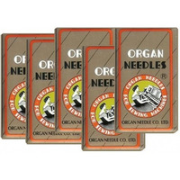 50 Pieces Home Sewing Machine Needles Assortment (Organ 15X1 Size#9,11,14, 16, 18) 10Pcs Per Size