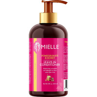 Mielle Organics Pomegranate & Honey Leave-In Conditioner, Moisturizing Curl Primer And Detangler, Repair Damage And Prevent Frizz, Treatment For Thick Curly Hair Type 4 Hair, 12-Fluid Ounces