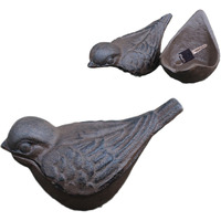 Greek Art Garden Decoration Bird Cast Iron Key Hider Stone Diversion Safe Key Outside Hider Hide-A-Key Holder Safely Hiding Your Spare Keys For Outdoor Garden Or Yard, Geocaching