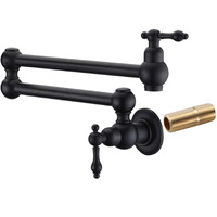 Sumerain Bronze Pot Filler Faucet Wall Mount Oil Rubbed Bronze,Dual Swing Joints And 24"" Extension