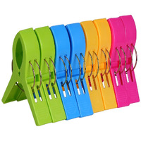 Ecrocy Beach Chair Towel Clips On Cruise, 8 Pack Large Clamps,Clothes Pegs,Beach Towel Holder To Keep Your Towel From Blowing Away,Heavy Duty And In Bright Colors