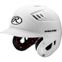 Rawlings | R16 Velo Baseball Batting Helmet | Junior (6 3/8"" - 7 1/8"") | Matte White