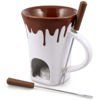 Swissmar F12064 4-Piece Nostalgia Chocolate Fondue Mug Set