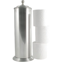 Ldr Industries 164 6456Bn Ashton Free Standing Regular Size Roll Toilet Paper Holder Canister, Brushed Nickel