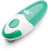Kitchen Mama Auto Electric Can Opener: Open Your Cans With A Simple Press Of Button - Automatic, Hands Free, Smooth Edge, Food-Safe, Battery Operated, Yes You Can (Teal)