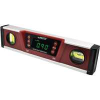 Calculated Industries 7210 Accumaster Pro Digital Torpedo Level And Protractor | 10    Inch | Neodymium Magnets | Bright Led Display | Ip54 Dust/Water Resistant, Red