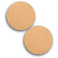 Jelinek Cork Round Trivet Hot Pad - 8 Inch (2 Pack)