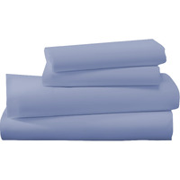 Linen Sheets King Size Set 100% Egyptian Cotton Sheets King Size Deep Pocket Fitted Upto 16"" - 800 Tc Cotton Sheet Set - Extra Long-Staple Cotton, Sateen Weave, Soft Cotton Bed Sheets (Medium Blue)