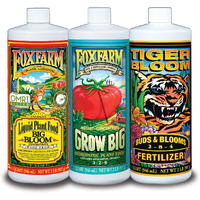 Foxfarm Fx14050 Big Bloom, Grow Big & Tiger Bloom Liquid Fertilizer Nutrient Trio Hydro-Formula, 3/32-Ounce Bottles, Black