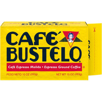 Caf   Bustelo Espresso Dark Roast Ground Coffee Brick, 10 Ounces