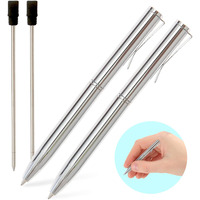 Narwhalco Set Of 2 Small Pens (3.35"") For Pocket, Wallet, Planner, Purse Or Passport