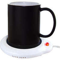 Eutuxia Mug Warmer For Home & Office. Great For Warming Up Cups, Coffee Mugs, Wax, And Beverages On Desks, Tables & Countertops. Electric Heated Plate Warms Quickly. Enjoy Hot Drinks On Cold Days.