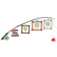 The Big Catch Fly Fishing Pole Photo Picture Holder Frame Themed Decor