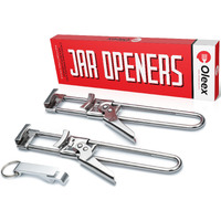Oleex Jar Opener For Weak Hands (X2) With Keychain Bottle Cap Opener. Easy Jar Opener For Seniors With Arthritis Or Kids Jar Openers. Jar Gripper Tight Lid Opener And Bottle Opener Kitchen Gadgets