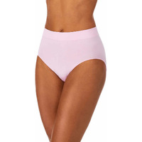 Carole Hochman Women's Panties Size L Comfort Fit Seamless Brief 5-Pack Beige