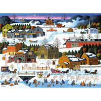 Buffalo Games - Charles Wysocki - Hickory Haven Canal - 1000 Piece Jigsaw Puzzle For Adults Challenging Puzzle Perfect For Game Nights - Finished Puzzle Size Is 26.75 X 19.75