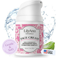 Lilyana Naturals Face And Neck Moisturizer For Women And Men - Moisturizer Face And Neck Cream For Dry Skin And Dark Spot Brightening - Rose And Pomegranate Extracts - 1.7Oz