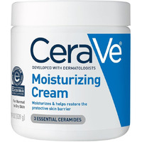 Cerave Moisturizing Cream | Body And Face Moisturizer For Dry Skin | Body Cream With Hyaluronic Acid And Ceramides | Daily Moisturizer | Oil-Free | Fragrance Free | Non-Comedogenic | 19 Ounce