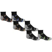 Fruit Of The Loom Boy's Little 6 Pair Pack Half Cushion Socks, Black Assort, 9-2.5