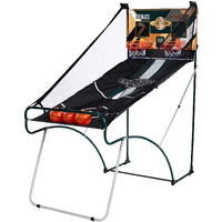 Lancaster Sports Ez Fold 2 Player Indoor Arcade Dual Basketball Hoop Shot Game With 3 Basketballs, Air Pump, And Led Scoreboard