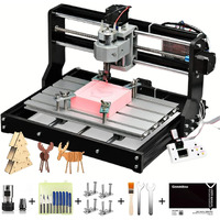 Genmitsu Cnc 3018-Pro Router Kit Grbl Control 3 Axis Plastic Acrylic Pcb Pvc Wood Carving Milling Engraving Machine, Xyz Working Area 300X180X45Mm
