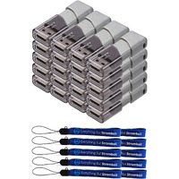 Pny 128Gb Usb 3.0 Flash Drive Turbo Attache 3 (20 Pack Bulk) Thumb Drives Bundle With (10) Everything But Stromboli Lanyard (P-Fd128Tbop-Ge)