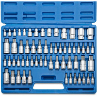 Neiko 10083A Master Torx Bit Socket And External Torx Socket Set, S2 And Crv Steel, Supreme Torque Output Complete Kit, 60 Pieces