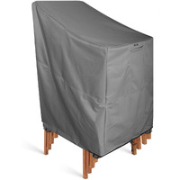 Khomo Gear Outdoor Stackable Stack Chair Cover, Grey