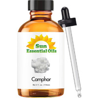 Sun Essential Oils - Camphor Essential Oil - 4 Fluid Ounces (Pack Of 1) - Camphor Oil - Aromatherapy Oils - Camphor Oil For Diffuser