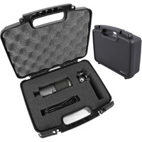 Casematix Microphone Hard Case Compatible With Audio Technica Atr2500X, Atr2100 Usb, At2022 Studio And More With Accessories For Usb Microphones - Case Only