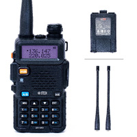 Btech Uv-5X3 Tri-Band Radio: High-Power Amateur Handheld With Usb-C Charging - Vhf, 1.25M, Uhf - Customizable Features - Comprehensive Accessory Bundle Included
